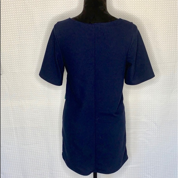 Springfield Short Sleeve Color Block Shift Dress - Picture 5 of 7